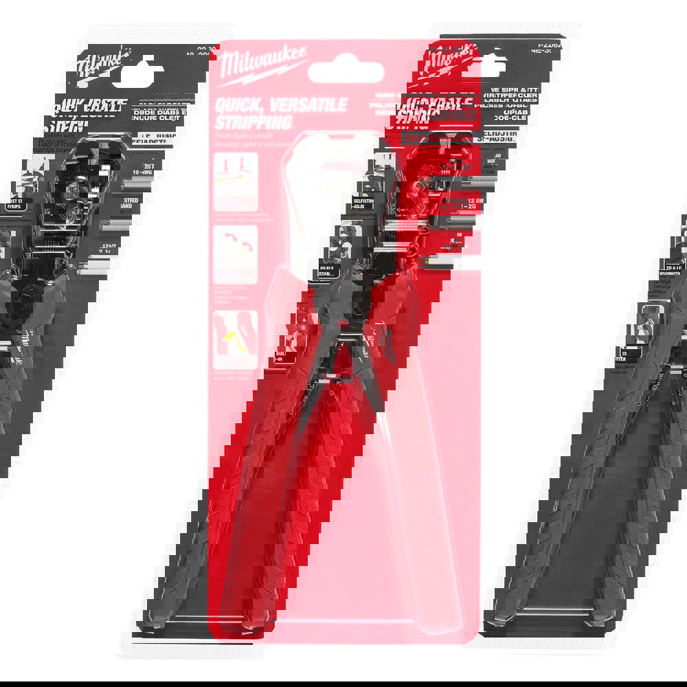 Wire & Cable Strippers; Maximum Capacity: 22 AWG ; Type: Self-adjusting Wire Stripper ; Minimum Wire Gauge: 10 AWG ; Insulated: No ; Maximum Strip Length (Decimal Inch): 22.0000 ; Wire Type: AWG